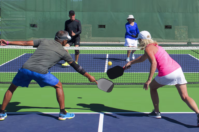 Pickleball court on Veramendi Del Webb active adult amenity campus